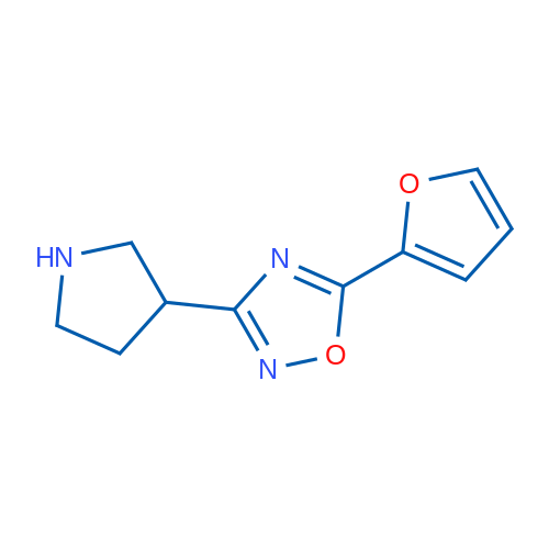 5-(Furan-2-yl)-3-(pyrrolidin-3-yl)-1,2,4-oxadiazole 1g