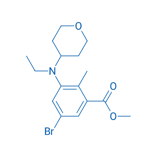Methyl 5-bromo-3-(ethyl(tetrahydro-2H-pyran-4-yl)amino)-2-methylbenzoate 5g