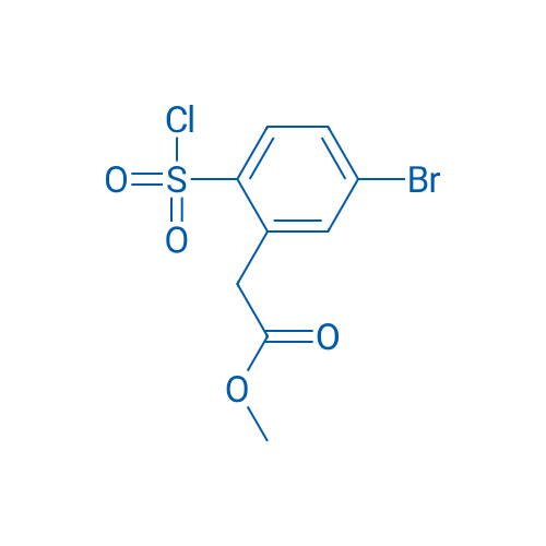 Methyl 2-(5-bromo-2-(chlorosulfonyl)phenyl)acetate 100mg