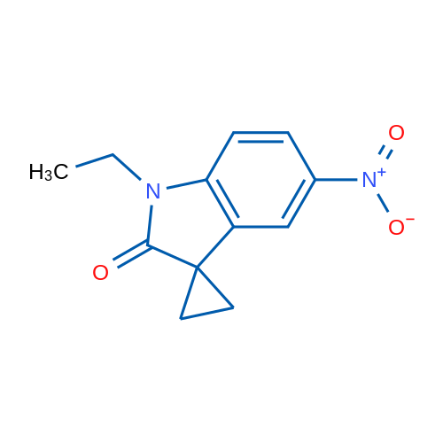 1'-Ethyl-5'-nitrospiro[cyclopropane-1,3'-indolin]-2'-one 1g