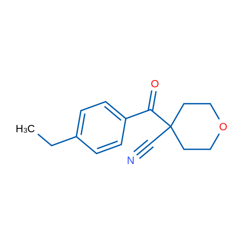 4-(4-Ethylbenzoyl)tetrahydro-2H-pyran-4-carbonitrile 1g