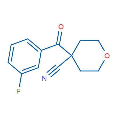 4-(3-Fluorobenzoyl)tetrahydro-2H-pyran-4-carbonitrile 1g
