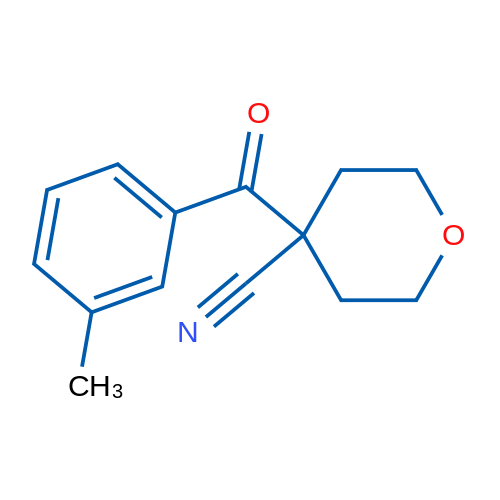 4-(3-Methylbenzoyl)tetrahydro-2H-pyran-4-carbonitrile 1g
