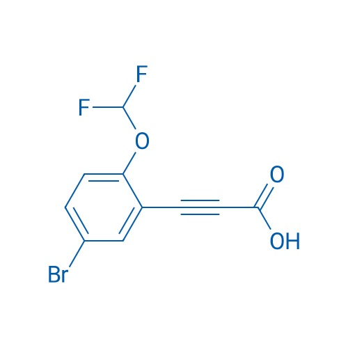 3-(5-Bromo-2-(difluoromethoxy)phenyl)propiolic acid 1g