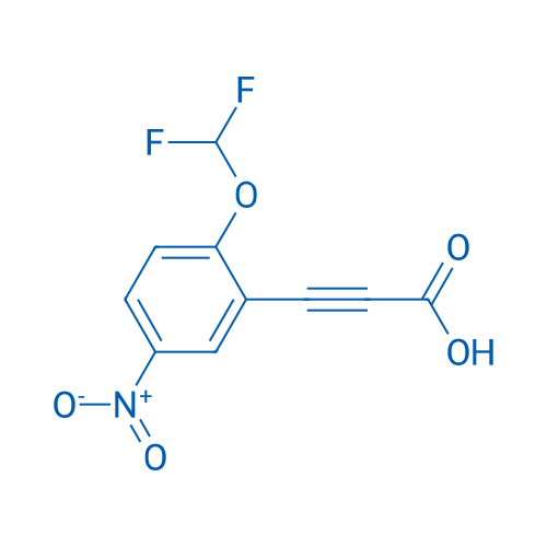 3-(2-(Difluoromethoxy)-5-nitrophenyl)propiolic acid 1g