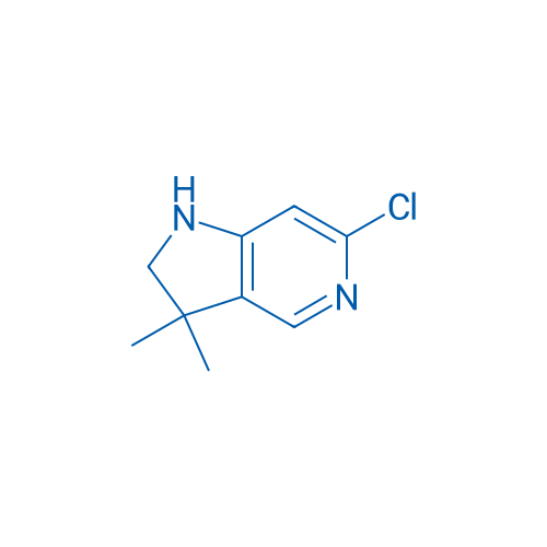6-Chloro-3,3-dimethyl-2,3-dihydro-1H-pyrrolo[3,2-c]pyridine 250mg