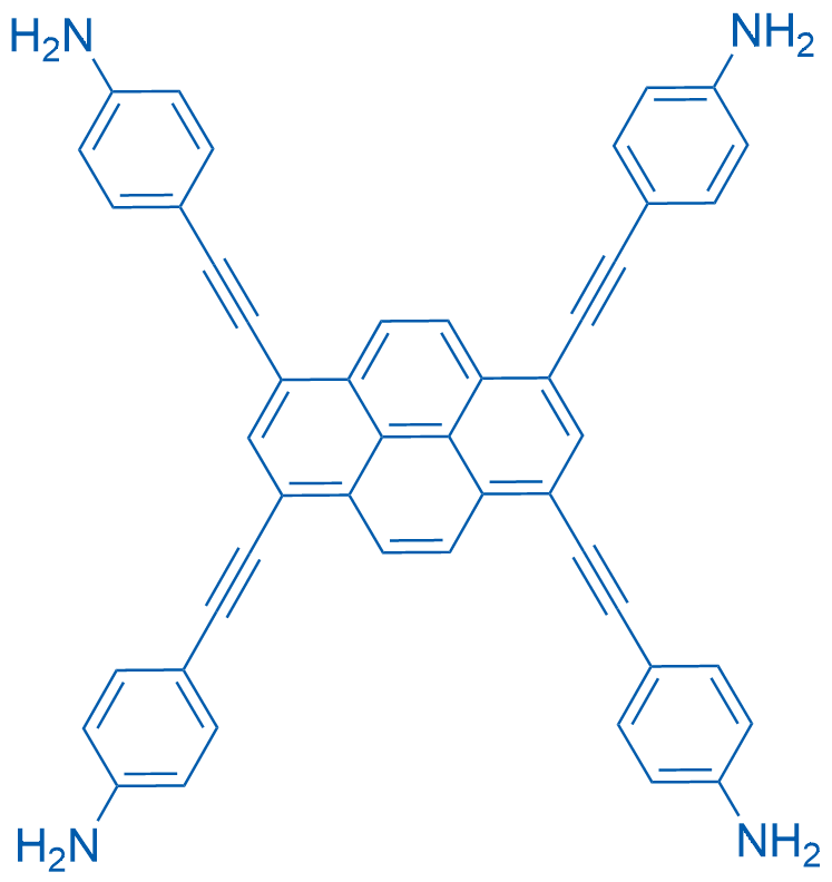 4,4',4'',4'''-(Pyrene-1,3,6,8-tetrayltetrakis(ethyne-2,1-diyl))tetraaniline 1g