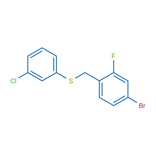 (4-Bromo-2-fluorobenzyl)(3-chlorophenyl)sulfane 1g