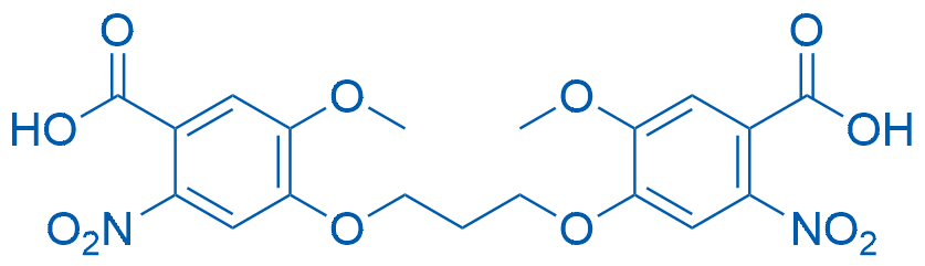 4,4'-(Propane-1,3-diylbis(oxy))bis(5-methoxy-2-nitrobenzoic acid) 1g