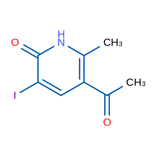 5-Acetyl-3-iodo-6-methylpyridin-2(1H)-one 1g