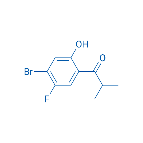 1-(4-Bromo-5-fluoro-2-hydroxyphenyl)-2-methylpropan-1-one 250mg
