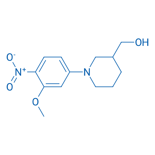 (1-(3-Methoxy-4-nitrophenyl)piperidin-3-yl)methanol 100mg