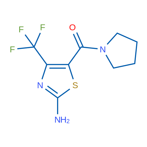 (2-Amino-4-(trifluoromethyl)thiazol-5-yl)(pyrrolidin-1-yl)methanone 1g