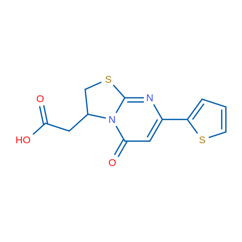2-(5-Oxo-7-(thiophen-2-yl)-3,5-dihydro-2H-thiazolo[3,2-a]pyrimidin-3-yl)acetic acid 1g