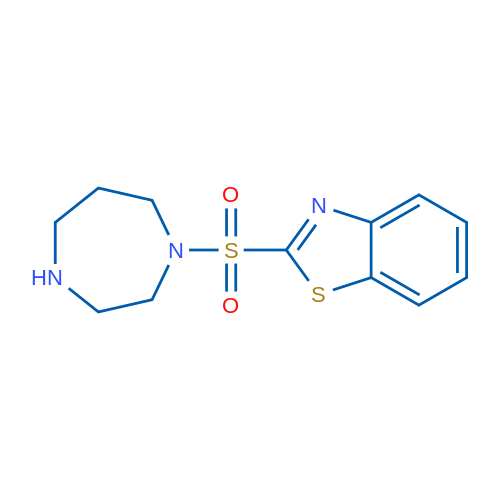 2-((1,4-Diazepan-1-yl)sulfonyl)benzo[d]thiazole 1g