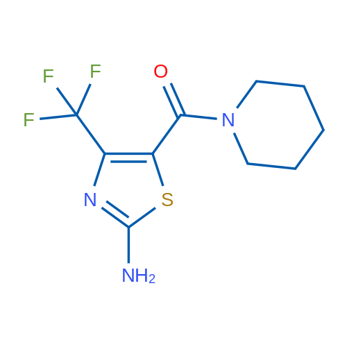 (2-Amino-4-(trifluoromethyl)thiazol-5-yl)(piperidin-1-yl)methanone 1g