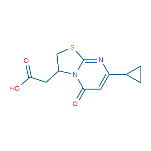 2-(7-Cyclopropyl-5-oxo-3,5-dihydro-2H-thiazolo[3,2-a]pyrimidin-3-yl)acetic acid 1g