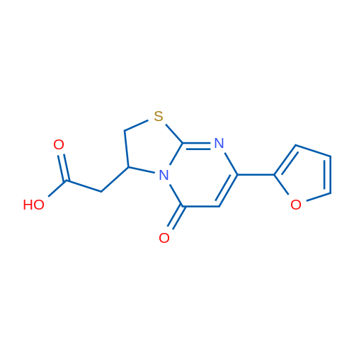 2-(7-(Furan-2-yl)-5-oxo-3,5-dihydro-2H-thiazolo[3,2-a]pyrimidin-3-yl)acetic acid 1g