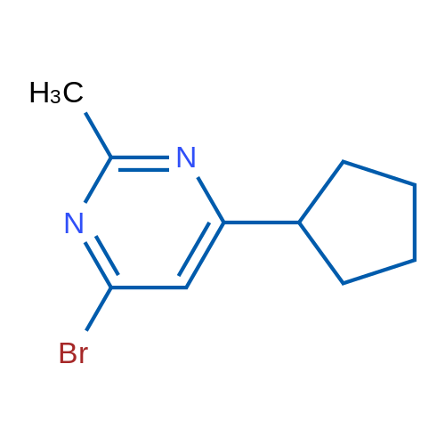 4-Bromo-6-cyclopentyl-2-methylpyrimidine 1g
