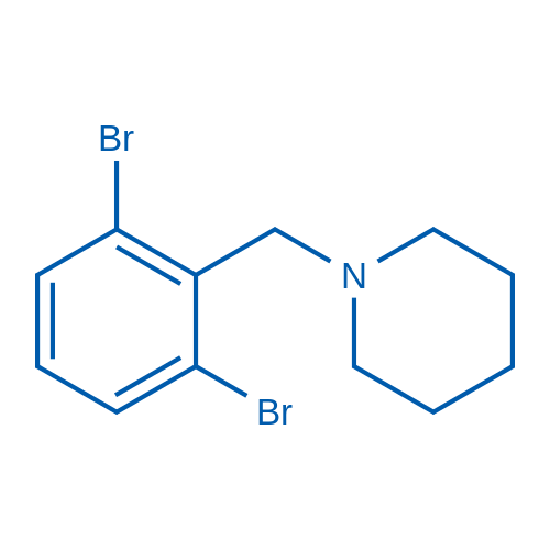 1-(2,6-Dibromobenzyl)piperidine 250mg