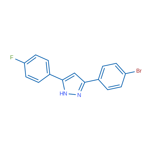 3-(4-Bromophenyl)-5-(4-fluorophenyl)-1H-pyrazole 1g