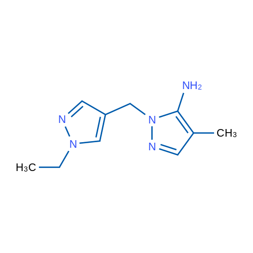 1-[(1-EThyl-1h-pyrazol-4-yl)methyl]-4-methyl-1h-pyrazol-5-amine 5g