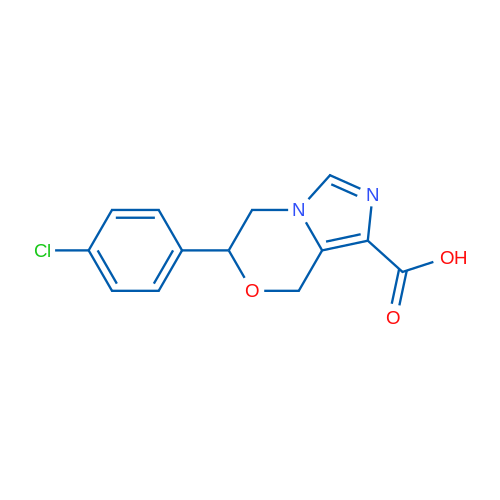 6-(4-Chlorophenyl)-6,8-dihydro-5H-imidazo[5,1-c][1,4]oxazine-1-carboxylic acid 1g