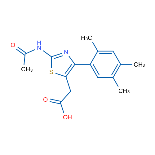 2-(2-Acetamido-4-(2,4,5-trimethylphenyl)thiazol-5-yl)acetic acid 1g