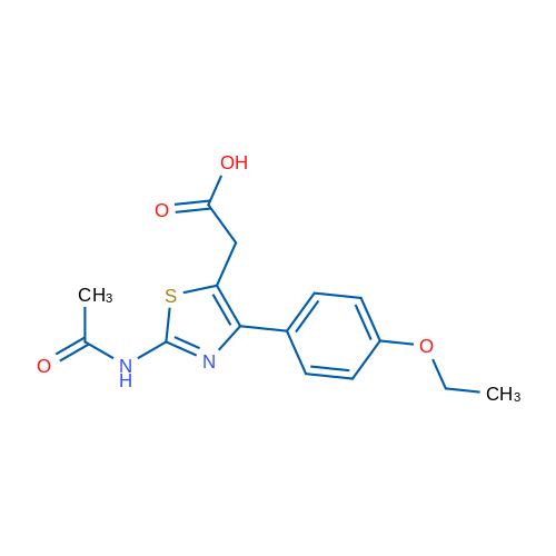 2-(2-Acetamido-4-(4-ethoxyphenyl)thiazol-5-yl)acetic acid 5g