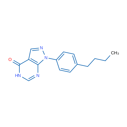 1-(4-Butylphenyl)-1H-pyrazolo[3,4-d]pyrimidin-4(5H)-one 1g