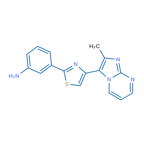 3-(4-(2-Methylimidazo[1,2-a]pyrimidin-3-yl)thiazol-2-yl)aniline 1g