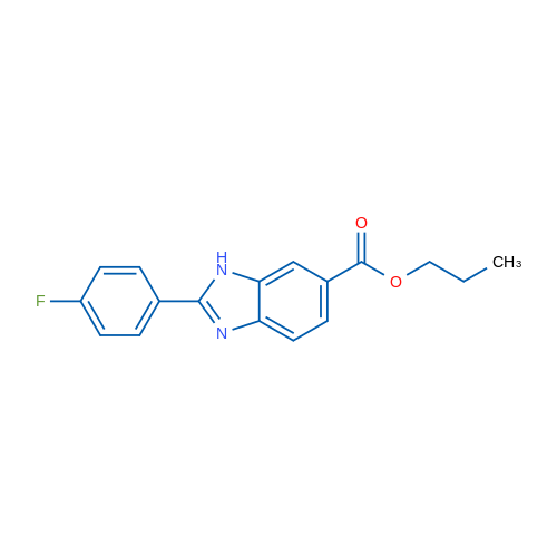 Propyl 2-(4-fluorophenyl)-1H-benzo[d]imidazole-6-carboxylate 1g