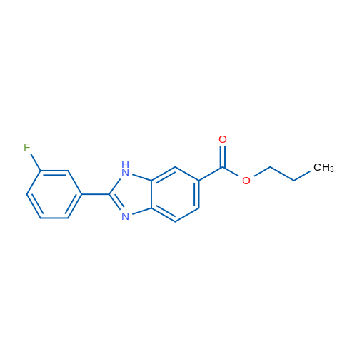 Propyl 2-(3-fluorophenyl)-1H-benzo[d]imidazole-6-carboxylate 1g