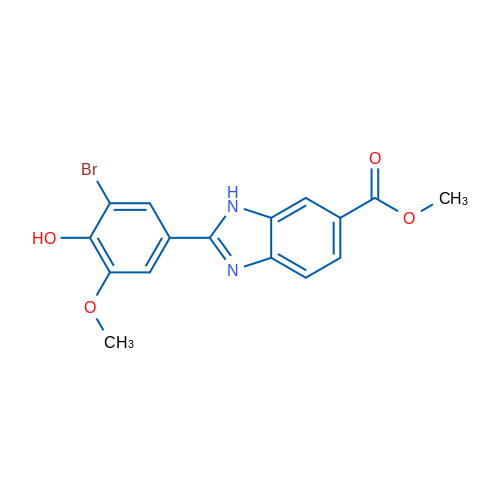 Methyl 2-(3-bromo-4-hydroxy-5-methoxyphenyl)-1H-benzo[d]imidazole-6-carboxylate 5g