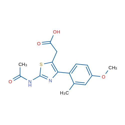 2-(2-Acetamido-4-(4-methoxy-2-methylphenyl)thiazol-5-yl)acetic acid 1g