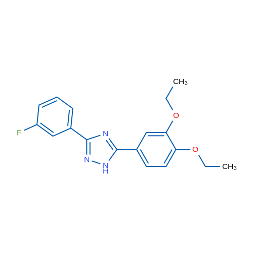 5-(3,4-Diethoxyphenyl)-3-(3-fluorophenyl)-1H-1,2,4-triazole 1g