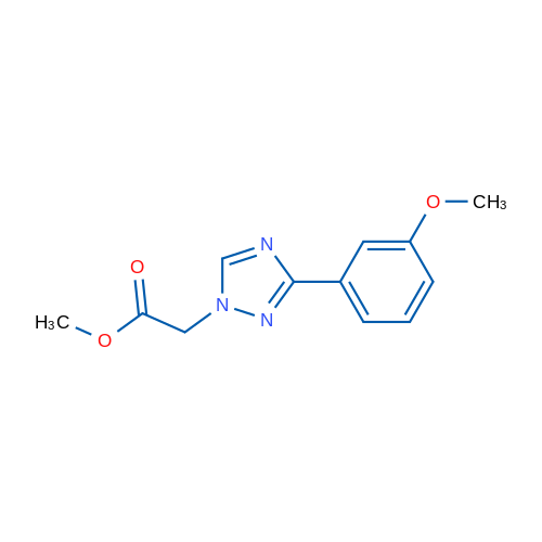 Methyl 2-(3-(3-methoxyphenyl)-1H-1,2,4-triazol-1-yl)acetate 1g