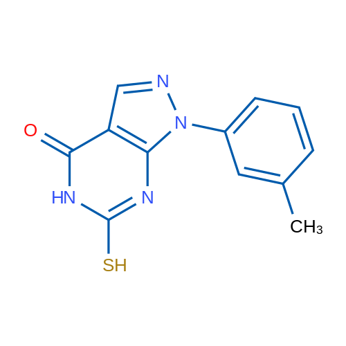 6-Mercapto-1-(m-tolyl)-1H-pyrazolo[3,4-d]pyrimidin-4(5H)-one 1g