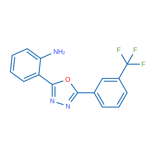2-(5-(3-(Trifluoromethyl)phenyl)-1,3,4-oxadiazol-2-yl)aniline 1g