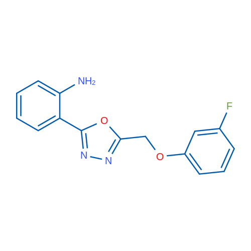 2-(5-((3-Fluorophenoxy)methyl)-1,3,4-oxadiazol-2-yl)aniline 1g