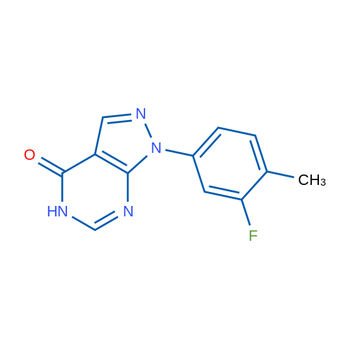 1-(3-Fluoro-4-methylphenyl)-1H-pyrazolo[3,4-d]pyrimidin-4(5H)-one 1g