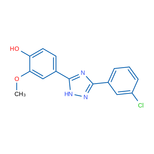 4-(3-(3-Chlorophenyl)-1H-1,2,4-triazol-5-yl)-2-methoxyphenol 1g