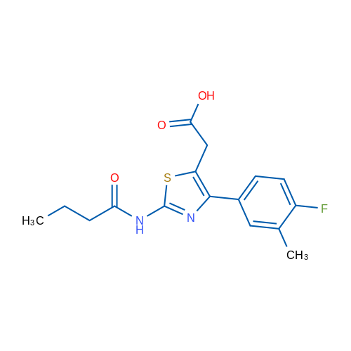 2-(2-Butyramido-4-(4-fluoro-3-methylphenyl)thiazol-5-yl)acetic acid 5g