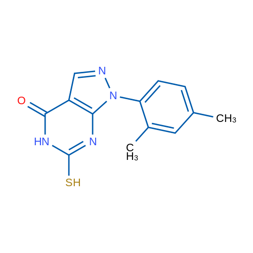1-(2,4-Dimethylphenyl)-6-mercapto-1H-pyrazolo[3,4-d]pyrimidin-4(5H)-one 1g