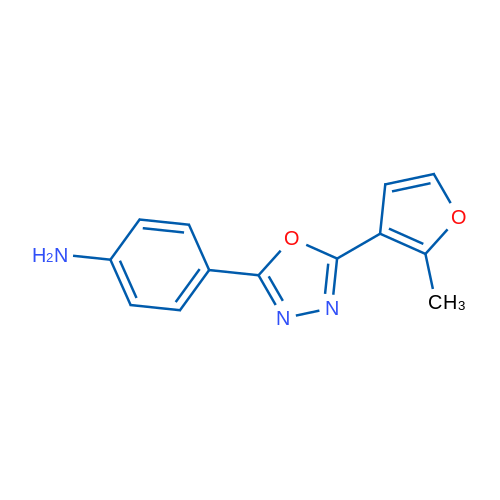 4-(5-(2-Methylfuran-3-yl)-1,3,4-oxadiazol-2-yl)aniline 1g