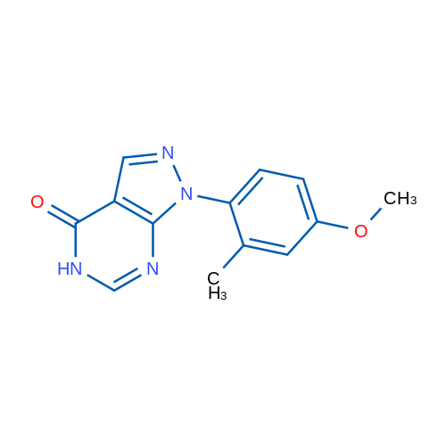 1-(4-Methoxy-2-methylphenyl)-1H-pyrazolo[3,4-d]pyrimidin-4(5H)-one 1g