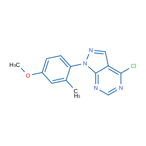 4-Chloro-1-(4-methoxy-2-methylphenyl)-1H-pyrazolo[3,4-d]pyrimidine 1g