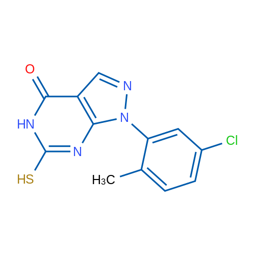 1-(5-Chloro-2-methylphenyl)-6-mercapto-1H-pyrazolo[3,4-d]pyrimidin-4(5H)-one 1g