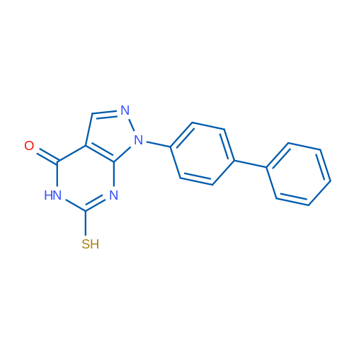 1-([1,1'-Biphenyl]-4-yl)-6-mercapto-1H-pyrazolo[3,4-d]pyrimidin-4(5H)-one 1g