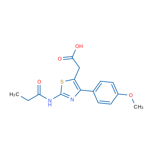 2-(4-(4-Methoxyphenyl)-2-propionamidothiazol-5-yl)acetic acid 1g